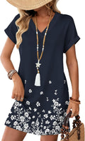 WIHOLL Summer Dresses for Women Casual Tshirt Dress Midi Dresses Fashion Beach Vacation Clothes